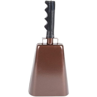 Noisemakers for Party, Cow Bell (Copper, 4.75 x 11 In, 2-Pack)