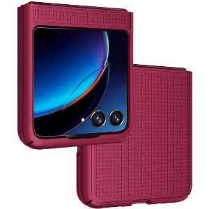 Nakedcellphone Slim Case for Motorola RAZR+ 2023 (RAZR PLUS) - Grid Texture - 1 of 4