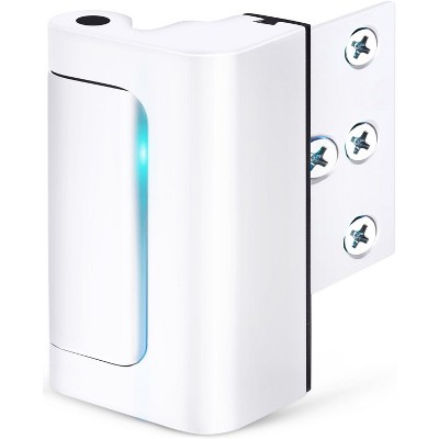 DOMETOUR Home Security Door Reinforcement Lock, Child Proof, Withstand 800 lbs, Top Flip Latch for Inward Swinging Doors