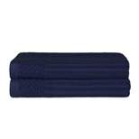 Ribbed Cotton Absorbent Heavyweight Towel Set by Blue Nile Mills