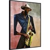Amanti Art Sax Player by Manasseh Johnson sr Canvas Wall Art Print Framed 32-in. W x 42-in. H. - 2 of 4