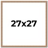 PosterPalooza | Square Deco Brown Picture Frame - UV Acrylic, Foam Board Backing, Hanging Hardware - 2 of 4