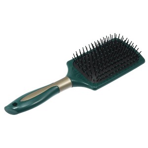 Unique Bargains Hair Brush, Detangling Brush for Women Men fPaddle Brush Nylon Bristles Green - 1 of 3