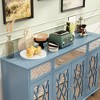 FUFU&GAGA Buffets Cabinet Pantry Cabinet Mirrored Decor - 2 of 4