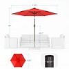 Sonkuki 7.5 ft Outdoor Patio Market Umbrella w/ Crank, Push Button Tilt,  UV-Resistant Canopy - 2 of 4