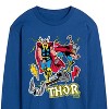 Men's - Marvel - Thor Stickers Style Long Sleeve Graphic T-Shirt - 2 of 4