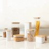 OU Food Storage Container Set 16pc (set of 8) Clear Airtight Plastic Containers, Leak Proof Bamboo Lids, Stackable Kitchen Pantry Organizer Jars - 3 of 4