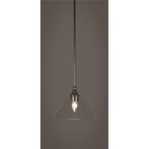 Toltec Lighting Any 1 - Light Pendant in  Espresso with 10" Clear Bubble Shade - 1 of 1
