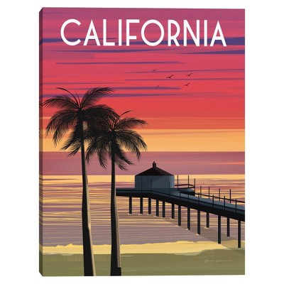 18" x 24" California by Omar Escalante Canvas Art Print - Masterpiece Art Gallery