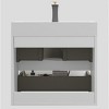 Vynxaria 24" White Wall-Mounted Bathroom Vanity with Sink, Spacious Storage, One-Piece Basin, Pre-assembled for Modern Bathrooms - 4 of 4
