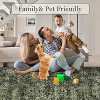 Acekool Floral Washable Rug - Non-Slip Low-Pile Area Rug for Living Room & Kitchen - 3 of 4