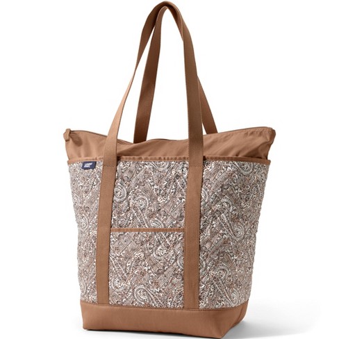 Lands end tote online bag large