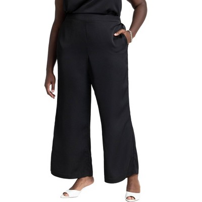 ELOQUII Women's Plus Size Flare Leg Pull On Pant