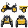 Kids Ride On Tractor with Trailer, 12V Battery Powered Electric Tractor with Remote Control - 4 of 4