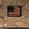 Retro Metal Tin Sign Wall Decoration with American Flag Pattern - 4 of 4