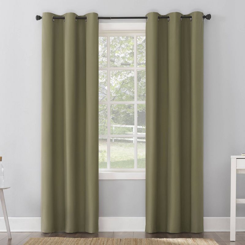 Cyrus Thermal Total Blackout Grommet Top Curtain Panel - Sun Zero, 1 of 11