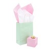 Sparkle and Bash 60 Sheets Pink & White Tissue Paper for Gift Wrapping Bags, Metallic Bulk Set - 3 of 4