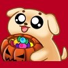 Men's Design By Humans Halloween Candy Pup By Puppers T-Shirt - 2 of 4