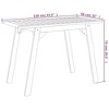 vidaXL Solid Acacia Wood Patio Dining Table - Outdoor Garden Terrace Table 43.3"x22"x29.5", Brown - 4 of 4
