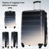 3 Piece Hardshell Luggage Sets, Expandable Suitcase with Spinner Wheels and TSA Lock, in Gradient Color, 20"+24"+28"--ModernLuxe - image 2 of 4