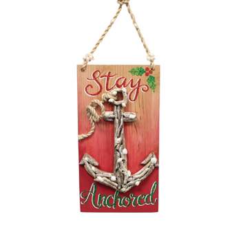 Beachcombers 14" WOOD STAY ANCHORED WALL Decor Decoration