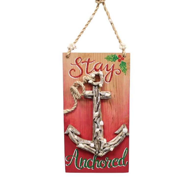 Beachcombers 14" WOOD STAY ANCHORED WALL Decor Decoration, 1 of 3
