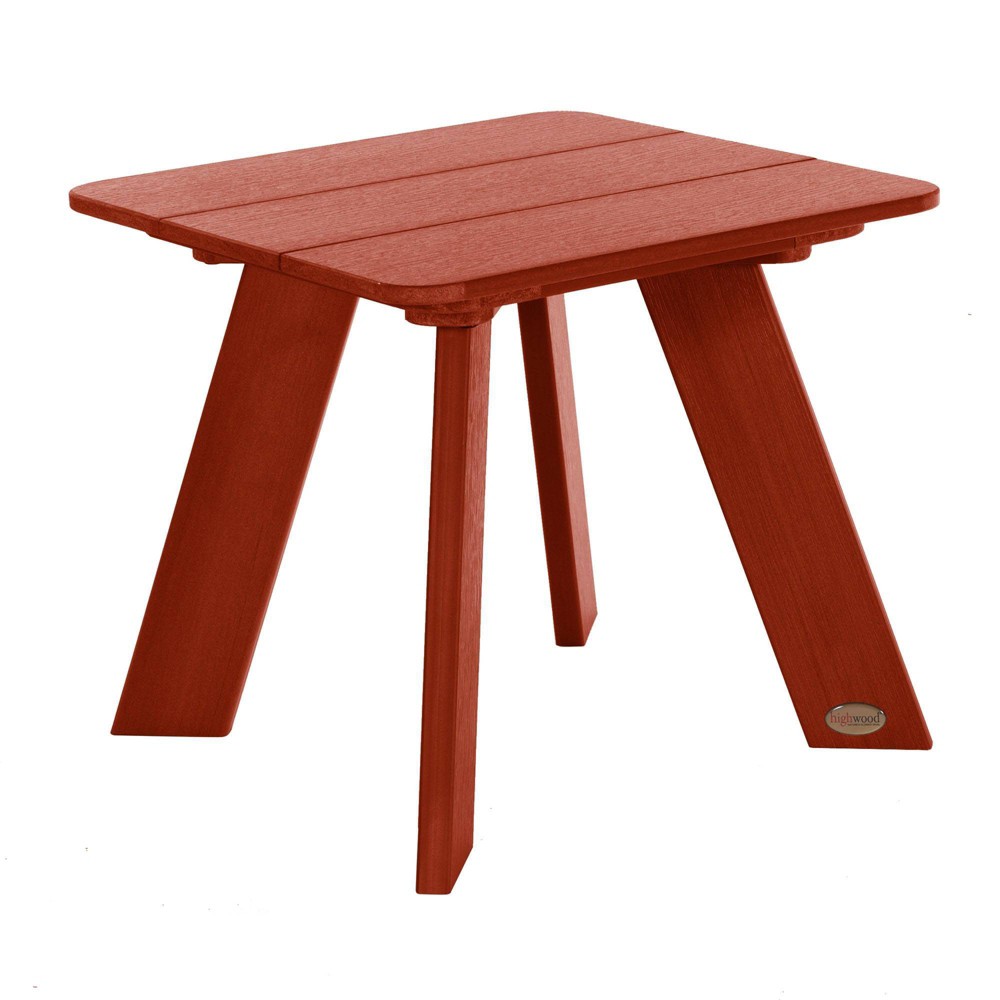 Photos - Coffee Table Italica Modern Patio Side Table - Rustic Red - highwood