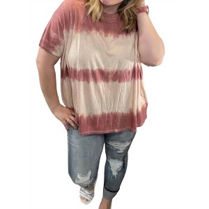 Women's Relaxed Fit Wave Washed Tunic - Easel - 1 of 1