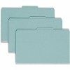 Smead SafeSHIELD Fastener 1-Divider Legal Recycled Classification Folder - Blue - Case of 10 - image 2 of 2