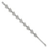 Black Bow Jewelry Stainless Steel Wisconsin Badgers NCAA charm Bracelet 8 Inch - 3 of 4
