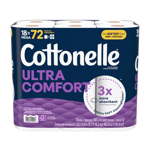 Cottonelle Ultra Comfort Toilet Paper - 18 Mega Rolls : Target