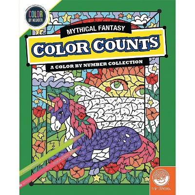 MindWare Color By Number Color Counts: Mythical Fantasy - Coloring Books