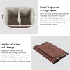 Folding Bamboo Laundry Hamper with Lid, 27.5gal Wood Laundry Basket with Washable Liner Bag, Slim Clothes Hamper for Bathroom Bedroom Apartment - 4 of 4