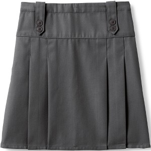 Lands' End Lands' End School Uniform Kids Poly-Cotton Tab Front Skirt Top of Knee - 1 of 4