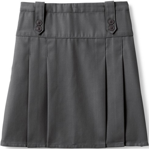 Lands' End School Uniform Women's Plus Size Box Pleat Skirt Top Of