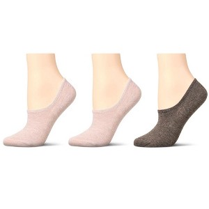 Memoi 3 Pair Women's Silky-Soft No Show Rayon Blend Sneaker Liners - 1 of 4