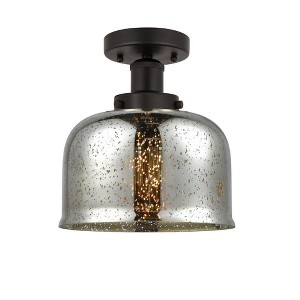 Bell - 1 Light Semi-Flush Mount In Industrial Style-8.25 Inches Tall and 6.5 Inches Wide - 1 of 1
