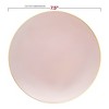 Smarty Had A Party 7.5" Pink w/ Gold Rim Organic Plastic Salad Plates - 120 pcs - 3 of 4