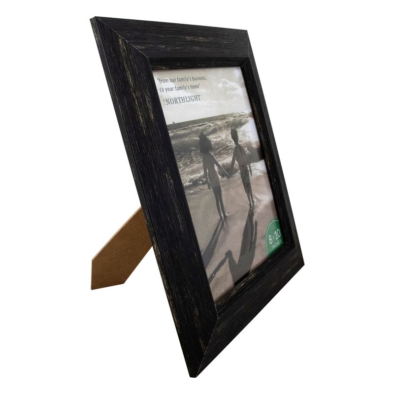 Northlight 13" Wide Black Rustic Picture Frame For 8" x 10" Photos, 3 of 5