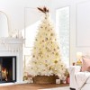Best Choice Products Premium Artificial Ivory Pampas Christmas Tree Holiday Décor w/ Foldable Metal Base - 2 of 4