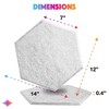 Sonic Acoustics 12-Pack Hexagon Acoustic Panels - High Density Soundproofing Panels - 4 of 4
