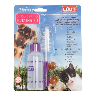 Lixit Bottle Nursing Kit for Baby Animals 2oz