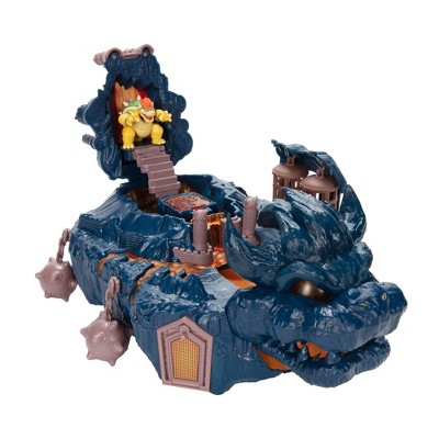 Nintendo The Super Mario Bros. Movie Bowser&#39;s Island Castle Action Figure Playset