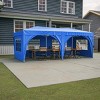 Sturdy 10'x20' Waterproof Pop Up Canopy Tent with 6 Sidewalls, Adjustable Heights, Carry Bag, Sandbags, Ropes & Stakes for Outdoor Events-Coolbibila - 3 of 4