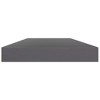 vidaXL 4 pcs Bookshelf Boards in High Gloss Gray, Durable Engineered Wood, Easy-to-Clean - 3 of 4