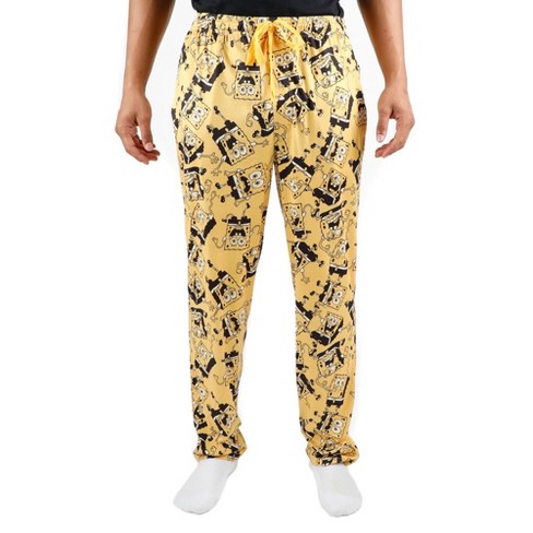  Men's Adult Yellow Spongebob Squarepants Sleep Pants