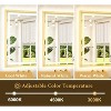 30x22 Inch LED Bathroom Mirror with Brushed Gold Frame, Anti-Fog Frontlit & Backlit, 3 Color Temperatures - 4 of 4
