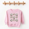 The Juniper Shop Soccer Ball Bows Stacked Toddler Sweatshirt - 3 of 4