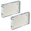 Azar Displays Acrylic Block Frame with Metal Back Plate, 2-Pack - 3 of 4