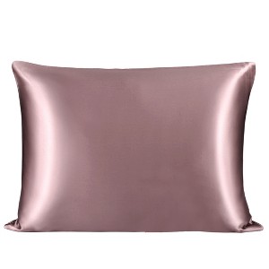 PiccoCasa Hidden Zipper 25 Momme Pure Silk Soft Smooth Washable Pillowcases - 1 of 4